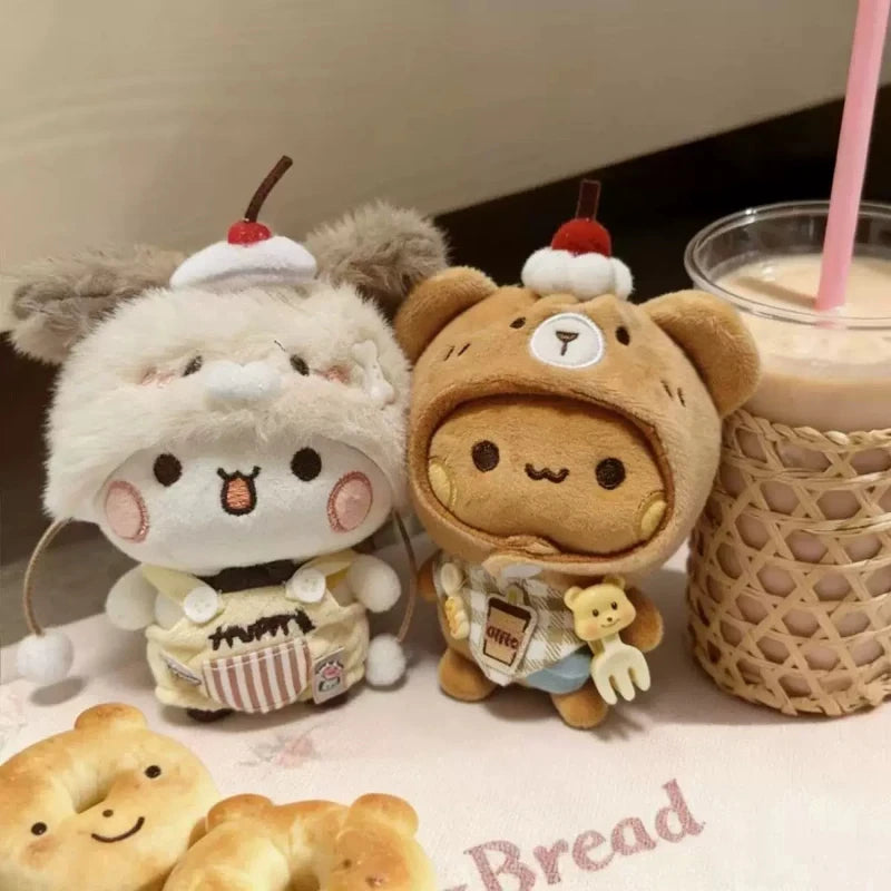 Highquality Bubu Yier Panda Plush Doll Suit Soft Anime Toy Kawaii Cartoon Fluffy Bear Bag Car Key Pendant Decoration Couple Gift