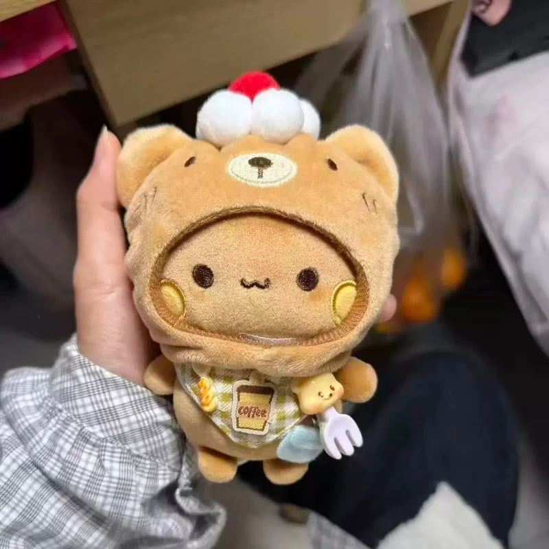 Highquality Bubu Yier Panda Plush Doll Suit Soft Anime Toy Kawaii Cartoon Fluffy Bear Bag Car Key Pendant Decoration Couple Gift